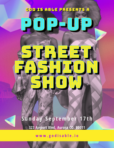 Pop Up Street Fashion Show