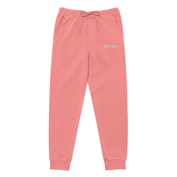 Unisex Pigment  Sweat Pants (Embroidered/Unisex)