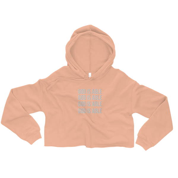 The "Brooke" Crop Hoodie  (Large Embroidered)